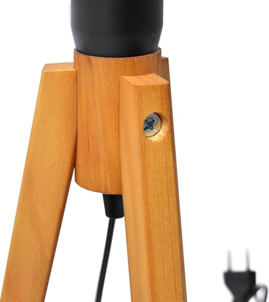 Stolní lampa ALBA 1xE27/15W/230V černá/dub