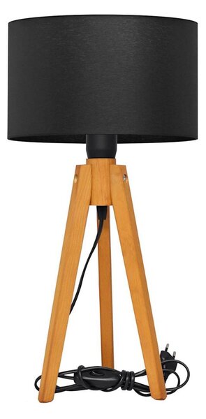 Stolní lampa ALBA 1xE27/15W/230V černá/dub
