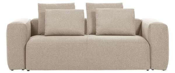 Béžová pohovka Kave Home Blok, 240 cm
