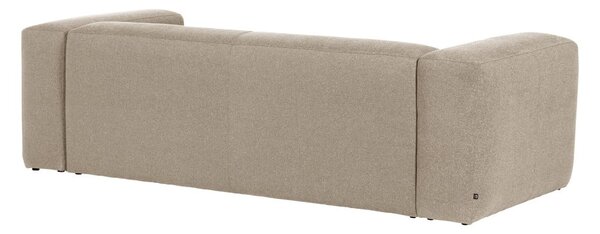 Béžová pohovka Kave Home Blok, 240 cm