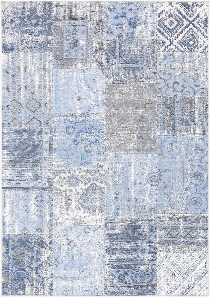Moderní kusový koberec Ragolle Amalfi 94010 500196 Patchwork Modrý Rozměr: 160x230 cm
