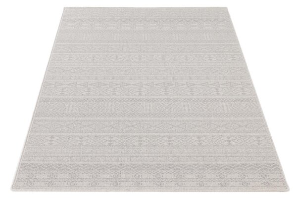 Kusový koberec vlněný Agnella Noble Pera Geometrický světle šedý Rozměr: 160x230 cm