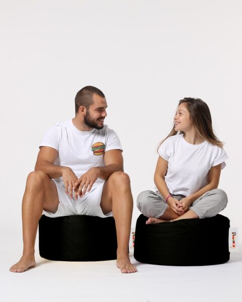 Taburet 55 cm černá