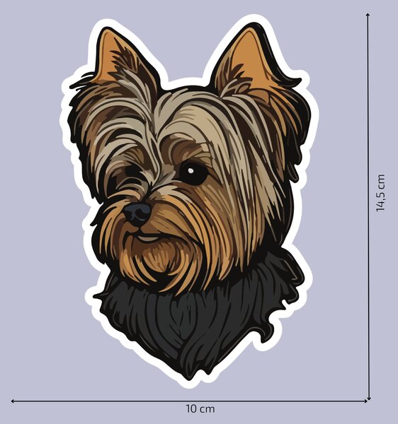 PIPPER. Nálepka Yorkšír Velikost: 60cm