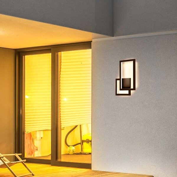 LED Nástěnné svítidlo LED/20W/230V 3000K hnědá