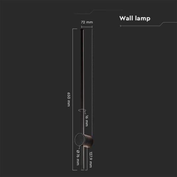 LED Venkovní nástěnné svítidlo LED/12W/230V 3000K IP65 černá