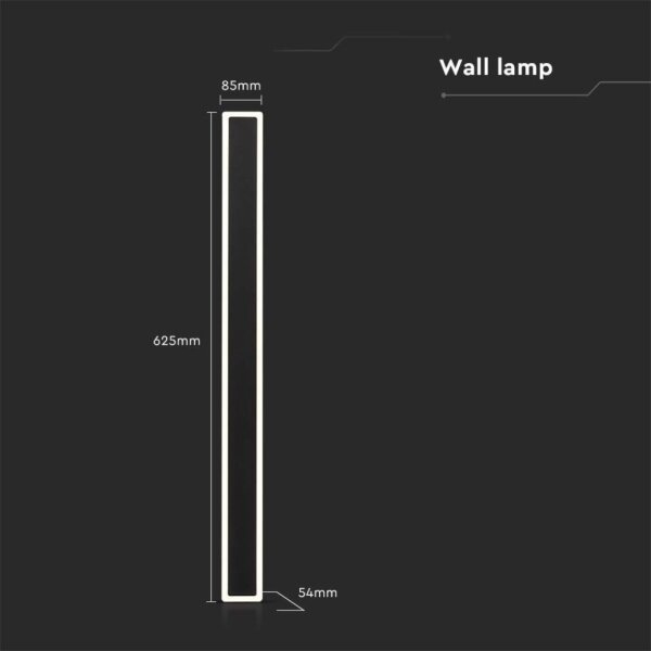 LED Venkovní nástěnné svítidlo LED/17W/230V 3000K IP65 černá