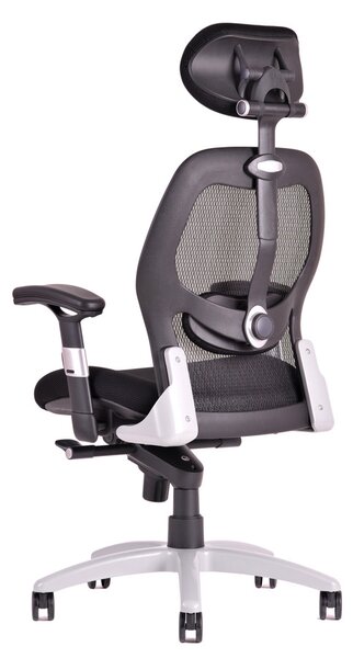 Ergonomická kancelářská židle na kolečkách Office Pro SATURN – s područkami, více barev NET vínová