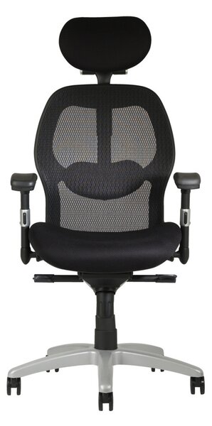 Ergonomická kancelářská židle na kolečkách Office Pro SATURN – s područkami, více barev NET vínová