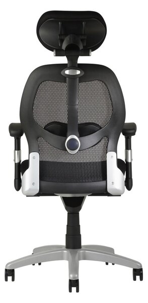 Ergonomická kancelářská židle na kolečkách Office Pro SATURN – s područkami, více barev NET vínová