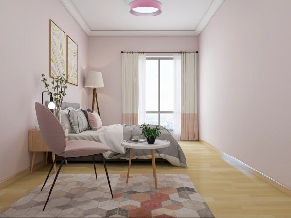 LED Stmívatelné stropní svítidlo SMART GALAXY LED/24W/230V růžová/stříbrná + DO