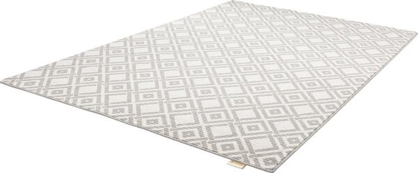 Kusový koberec vlněný Agnella Noble Wiko Geometrický světle šedý Rozměr: 160x230 cm