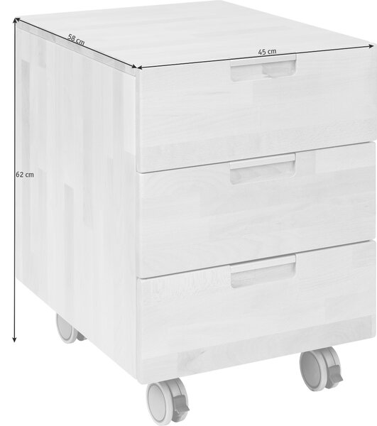 POJÍZDNÝ KONTEJNER, 45/62/58 cm Linea Natura