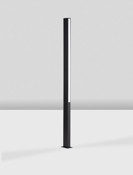 Vonkajšia stojaca lampa Stor pieskovo čierna 23 W – Černá