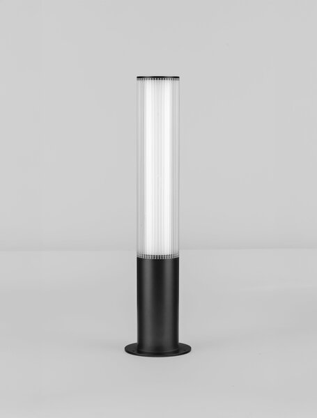 Vonkajšia stojaca lampa Iman pieskovo čierna 18 W – Černá