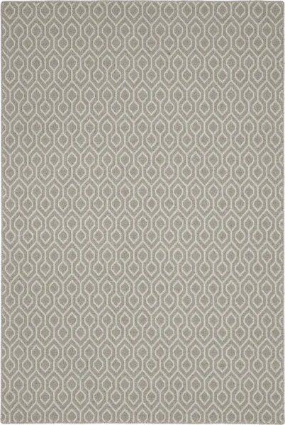 Kusový koberec vlněný Agnella Noble Walto Geometrický šedý Rozměr: 160x230 cm