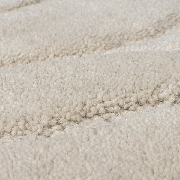 Krémový ručně tkaný vlněný kulatý koberec ø 160 cm Mesmerise Natural – Flair Rugs