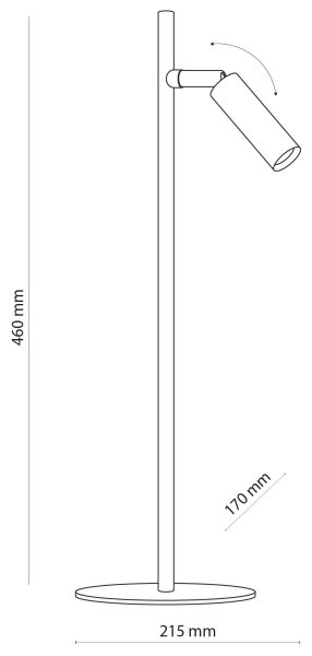 LED Stolní lampa LAGOS 1xG9/6W/230V 4000K černá/zlatá