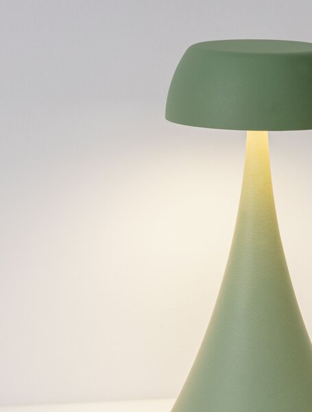 Venkovní stolní lampa Ycro olivová 2 W