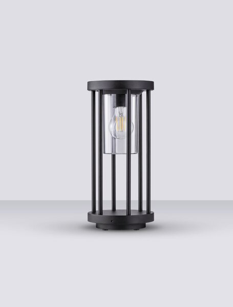 Vonkajšia stojaca lampa Elysium pieskovo čierna 12 W – Černá