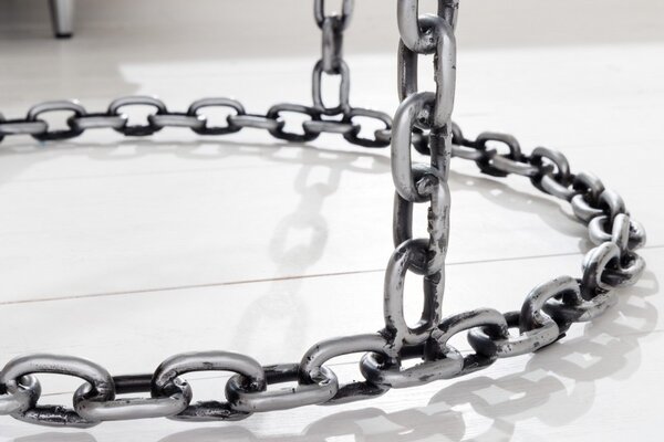 Konferenční stolek CHAIN 65 CM stříbrný Nábytek | Obývací pokoj | Konferenční stolky | Kulaté