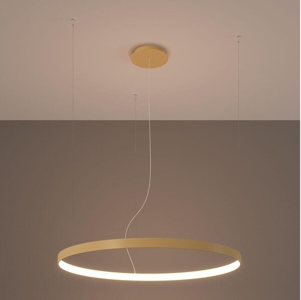 Thoro TH.174 - LED Lustr na lanku RIO LED/50W/230V CRI90 3000K pr. 78 cm zlatá