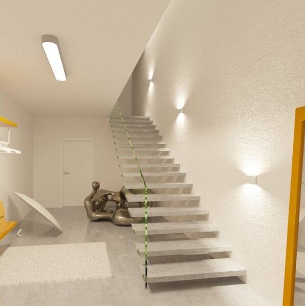 LED2 - LED Venkovní nástěnné svítidlo FLAT 2xLED/3W/230V IP65 bílá