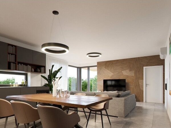 LED2 - LED Stmívatelný lustr na lanku SATURN LED/50W/230V 3000K/4000K bílá