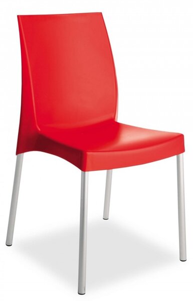 Plastová jídelní židle Stima BOULEVARD – bez područek, více barev Rosso/P
