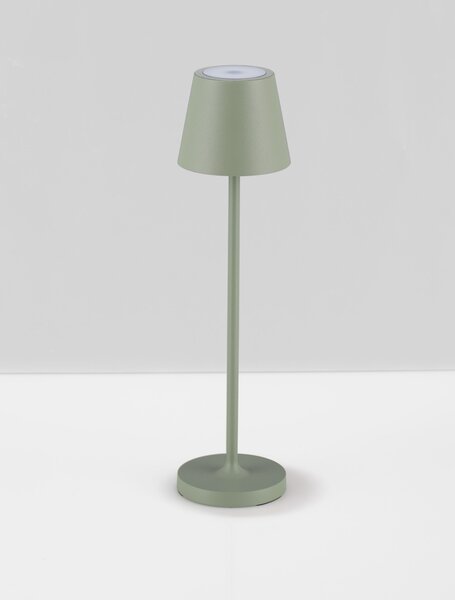 Venkovní stolní lampa Petit olivová 2 W