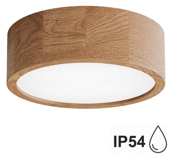 Koupelnové stropní svítidlo CLEO 2xE27/24W/230V IP54 pr. 27,5 cm dub