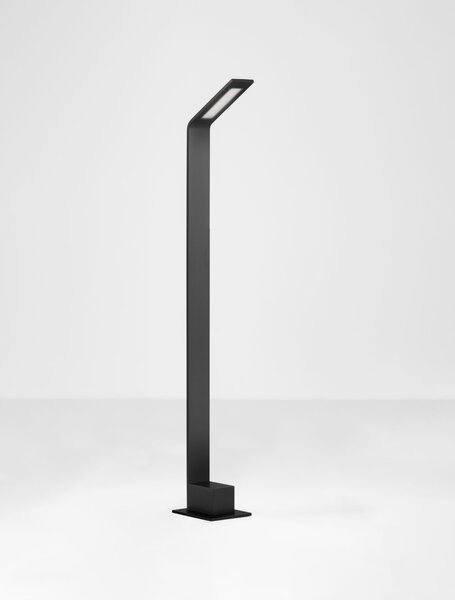 Vonkajšia stojaca lampa Vel pieskovo čierna 7 W – Černá (9030724)