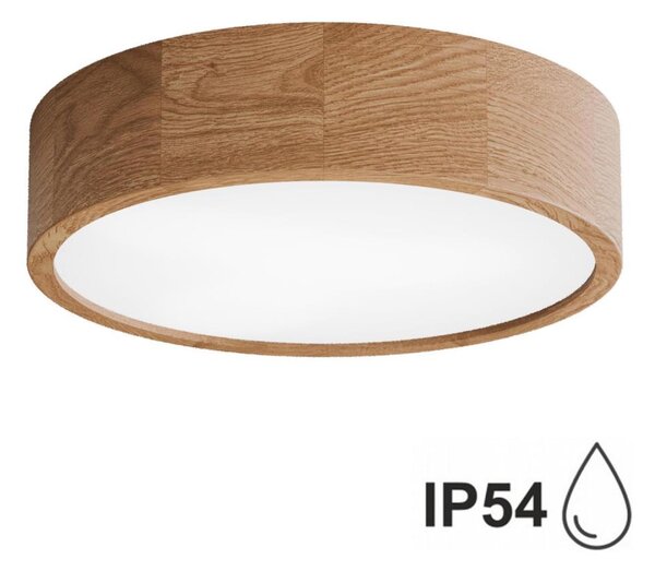 Koupelnové stropní svítidlo CLEO 3xE27/24W/230V IP54 pr. 37,5 cm dub