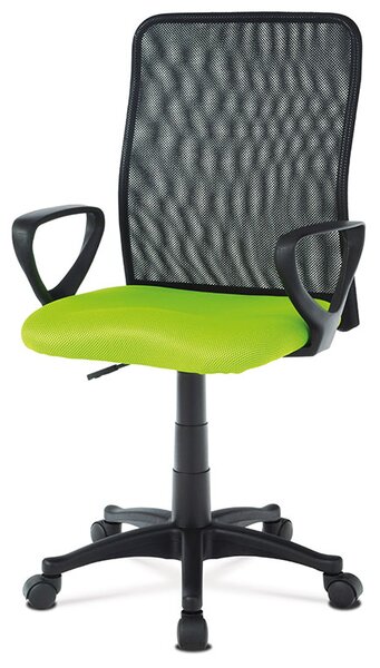 Kancelářská židle na kolečkách PIX – černá/zelená
