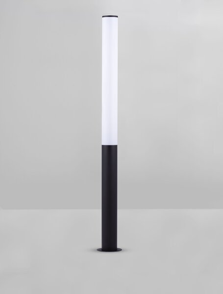 Vonkajšia stojaca lampa Tube pieskovo čierna 27 W – Černá