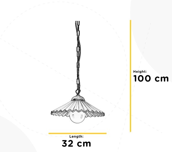 ONLI - Lustr na řetězu ROSINA 1xE27/22W/230V