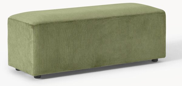 XL manšestrový taburet Melva, Š 116 x H 42 cm