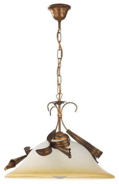 ONLI - Lustr na řetězu LUCREZIA 1xE27/22W/230V bronzová