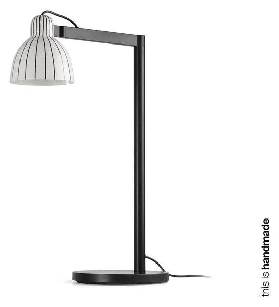 VENICE stolní lampa, bílá s proužky - FARO