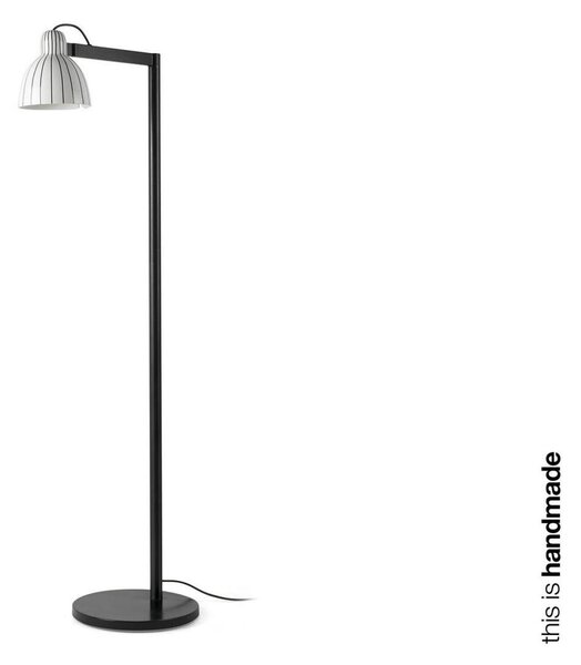 VENICE stojací lampa, bílá s pruhy - FARO