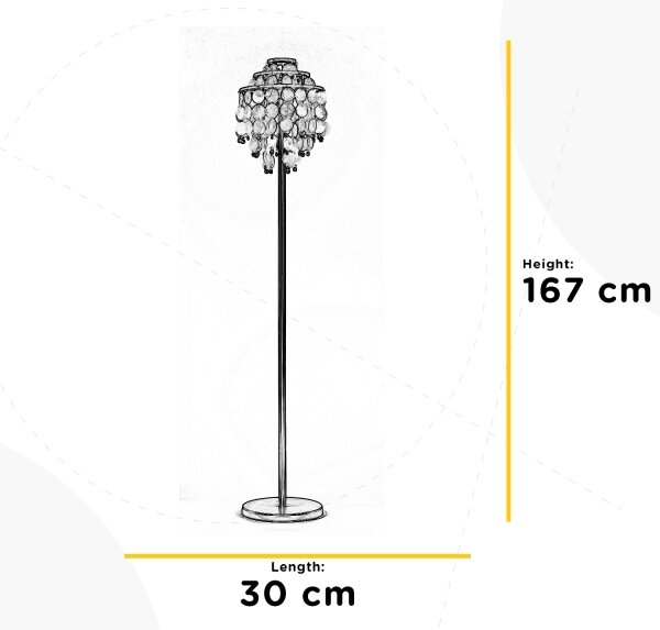 ONLI - Stojací lampa RUBEN 2xE27/22W/230V