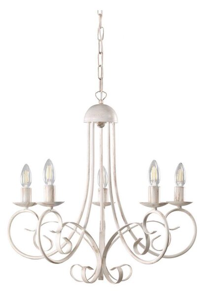 ONLI - Lustr na řetězu POMPEI 5xE14/6W/230V krémová