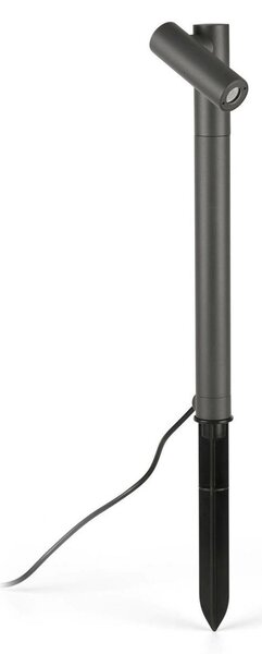 SPY 435 lampa se zápichem, tmavá šedá - FARO