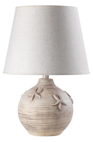 ONLI - Stolní lampa MARINA 1xE27/22W/230V béžová/ bílá 60 cm
