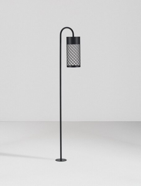 Vonkajšia stojaca lampa Motley pieskovo čierna 9 W – Černá