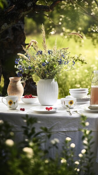 Kähler Design Porcelánový hrnek Hammershøi Summer - Sunflower KD516