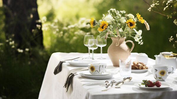 Kähler Design Porcelánový hrnek Hammershøi Summer - Sunflower KD516