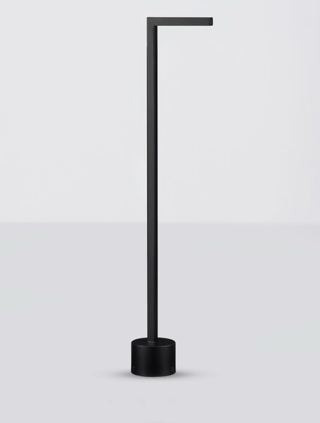 Vonkajšia stojaca lampa Pipe pieskovo čierna 5 W – Černá (9060263)