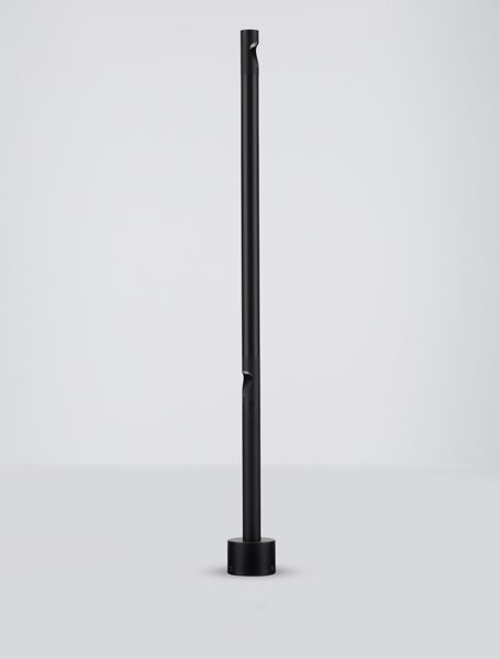 Vonkajšia stojaca lampa Luxor pieskovo čierna 8 W – Černá
