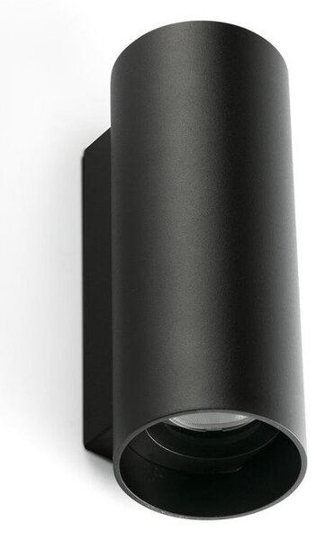 KOV 2L nástěnné svítidlo kulaté, černá 2700K 14°/14° - FARO